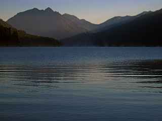 Winter Morning on Lake Crescent From Fairholm