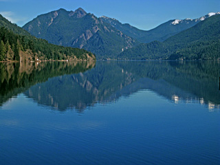 Lk. Crescent and Mt. Storm King From Fairholm