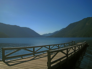 View West From Dock at Lake Crescent Lodge