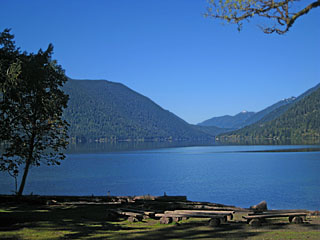 Lake Crescent From by Lake Crescent Lodge