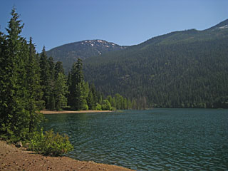 Thorp Mountain on Left and Lake Kachess