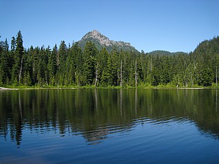 Lodge Lake and Denny Mountain From Near PCT