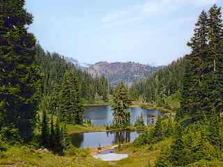 Tarn and Lake Near Jct of PCT & Mineral Creek Trail