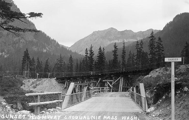 Sunset Highway by Snoqualmie Pass